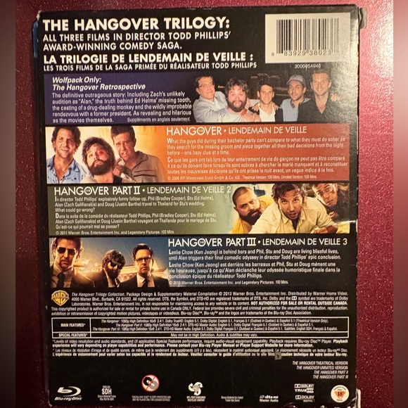 The Hangover Trilogy Blu-ray Disc - Black - Picture 2 of 6